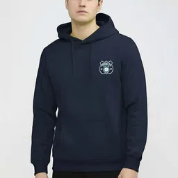 WOOSTRO Men Printed Hooded Sweatshirt image 3