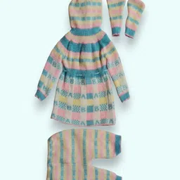 LeafBird Unisex Kids Striped T-shirt with Trousers image 2