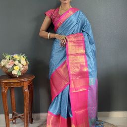 AMRUTKALA SAREES Woven Design Zari Banarasi Saree-picture-42