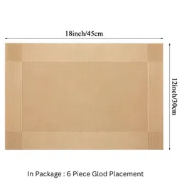 TASKHOUSE -6Pcs Textured Heat-Resistant Table Placemats image 2