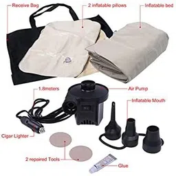 motopex Beige Car Bed Mattress for Rest,Travel, Car Back Seat Air Inflation Bed-013 Beige Car Bed Mattress for Rest, Travel, Car Back Seat Car Inflatable Bed image 2