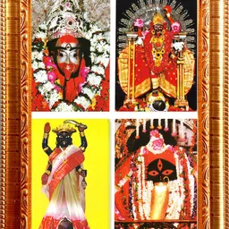 KALI MATA 4 IN 1 GOLDEN PHOTO FRAME SMALL SIZE (6.5 X 8.5) INCH RECTANGULAR Religious Frame-image-21