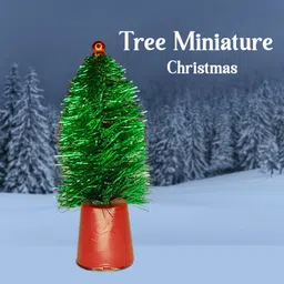 me&you Small Festive Christmas Tree – Perfect Décor Accent for Desk or Living Space Miniature Christmas Tree Pack of 12 image 2