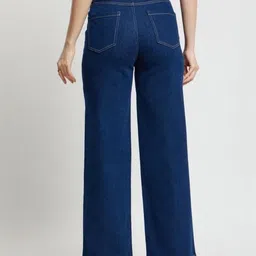 AngelFab Women Straight Fit High-Rise Stretchable Jeans image 2