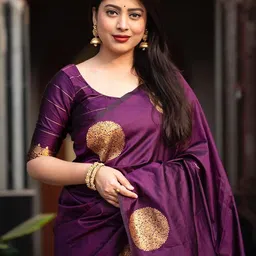 Aldwych Woven Design Zari Banarasi Saree image 3