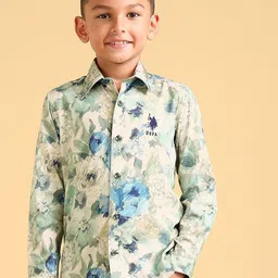 U.S. Polo Assn. Kids Boys Classic Opaque Printed Casual Shirt-picture-51