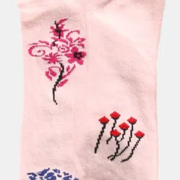 N2S NEXT2SKIN Women Pack Of 3 Printed Cotton Ankle-Length Socks image 3