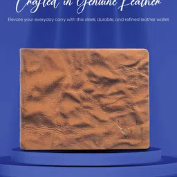 REDHORNS Men Textured Leather Two Fold Wallet image 4