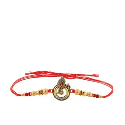 IMARA Stones Studded & Beaded Krishna Thread Rakhi image 3