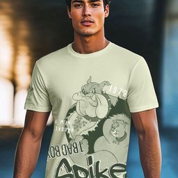 Bewakoof Men Official Cartoon Network Merchandise Spike Fog Spike Graphic Printed T-shirt-picture-18