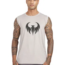 3Colors Men Pack Of 2 Printed Round Neck Gym Innerwear Vests image 3