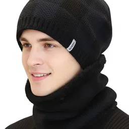 iSWEVEN Unisex Woollen Beanie image 3