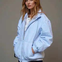 HERE&NOW Long Sleeves Hooded Open Front Jacket-picture-19