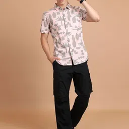 HIGHLANDER Men Slim Fit Printed Casual Shirt image 3