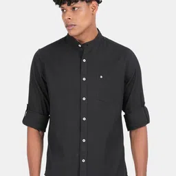 Blu MNKY Men Smart Slim Fit Casual Shirt-picture-14