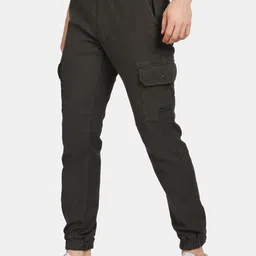 t-base Men Mid-Rise Regular Fit Joggers Trousers image 4