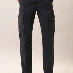 U.S. Polo Assn. Denim Co. Men Solid Regular Fit Mid-Rise Classic Trousers-picture-11