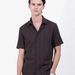 RARE RABBIT Zolt Primary Comfort Vertical Striped Cotton Casual Shirt-picture-38