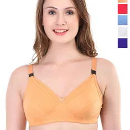 Liigne Women Solid Full Coverage Bra Pack Of 5-picture-21