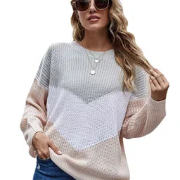 StyleCast Women Colourblocked Round Neck Full Sleeve Pullover-picture-21