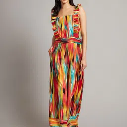 BRINNS Women Printed Basic Jumpsuit with Ruffles image 1