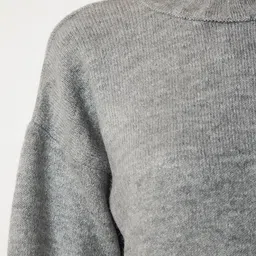 Happiness istanbul Women Turtle Neck Drop-Shoulder Sleeves Pullover image 2