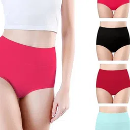 ORLIZEA Set Of 4 Cotton Blend Hipster Briefs-picture-14