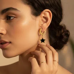 FLAURI Star Shaped Drop Earrings image 3