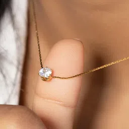 Jewels Galaxy Gold-Plated Circular Pendants with Chains image 5