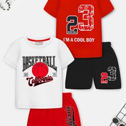 YK X Trampoline Unisex Kids Printed T-shirt with Shorts-picture-36