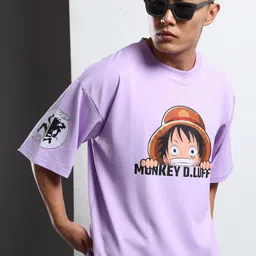 THE BEETEL HOUSE Men Printed Drop-Shoulder Sleeves T-shirt-image-33