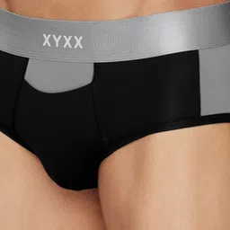 xyxx Pack of 3 Dualist Intellisoft Micro Modal Color Blocked Colorblock Men Brief image 5