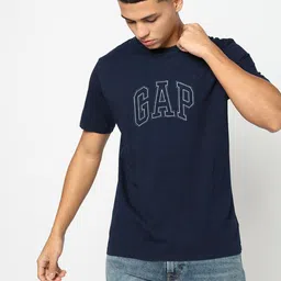 GAP Brand Logo Applique Pure Cotton T-shirt-picture-54