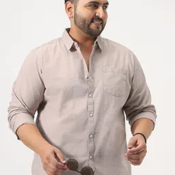 Urbano Plus Men Sheer Casual Shirt-image-42