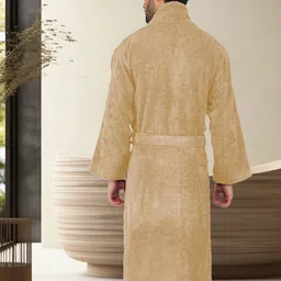 RANGOLI Men Canning Vale Pure Cotton 550 GSM Bath Robe image 2