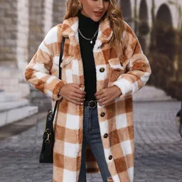 Oh Rare Checked Over Coat image 3