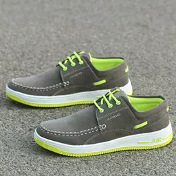 AMICO Men Canvas Comfort Insole Lace-Ups Sneakers image 5