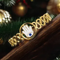 KARISHMA KREATIONS Unisex Gold-Plated Charm Bracelet image 1