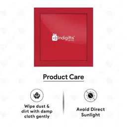 Indigifts Red & White 1 Pieces MDF Wall Photo Frames image 3