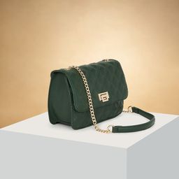 Forever Glam by Pantaloons PU Structured Sling Bag with Applique-picture-5