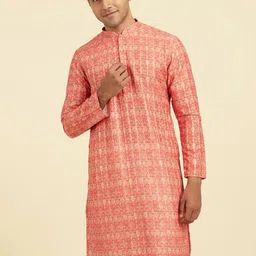 Diwas by Manyavar Ethnic Motifs Printed Mandarin Collar Kurta image 4