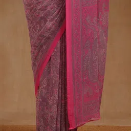 Soch Paisley Pure Georgette Saree image 5