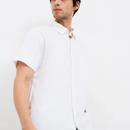 SPYKAR Men Spread Collar Solid Casual Shirt image 4