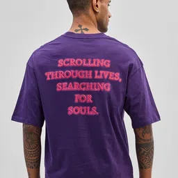 Snitch Men Typography Printed Drop-Shoulder Sleeves T-shirt-picture-21