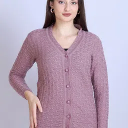 Winter Wonders Women Cable Knit Full sleeve Acrylic Cardigan Sweaters image 3