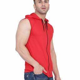 BEYOU FASHION Hooded Sleeveless Slim Fit T-shirt-picture-29