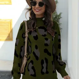 StyleCast Women Printed Round Neck Pullover Sweaters-picture-38