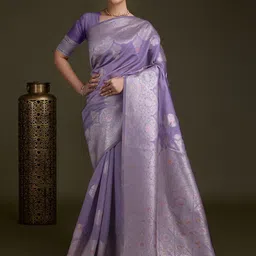 Peachmode Woven Design Zari Pure Silk Banarasi Saree-picture-28