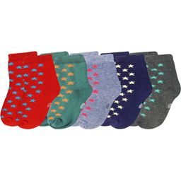 NESKA MODA Pair of 5 Multicolored Ankle Length Socks-picture-10