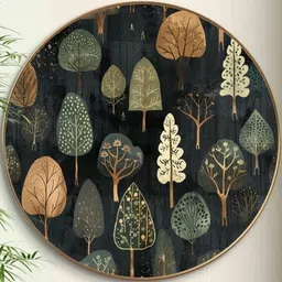 Livin'luxe Multicoloured MDF Other Wall Paintings image 4